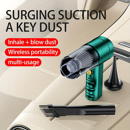 Mini Handheld Vacuum Cordless, Car Vacuum Cleaner Portable Rechargeable 4In 1 Dust Buster & Air Blower & Hand Pump, Hand Vacuum for Keyboard, Inflate/Deflate