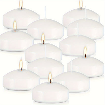 2-Inch 50-Pack Floating Candle (Approx. 1.97inch*0.79inch) Holiday Candles, Perfect for Weddings, Graduation Season, Back-to-School, Halloween, Christmas Decorations