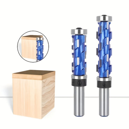1pc Carbide Flush Trim Router Bit, Metal, 1/2" Round Shank Double Bearing Design, for Woodworking Projects, Precision Trimming & Template Work