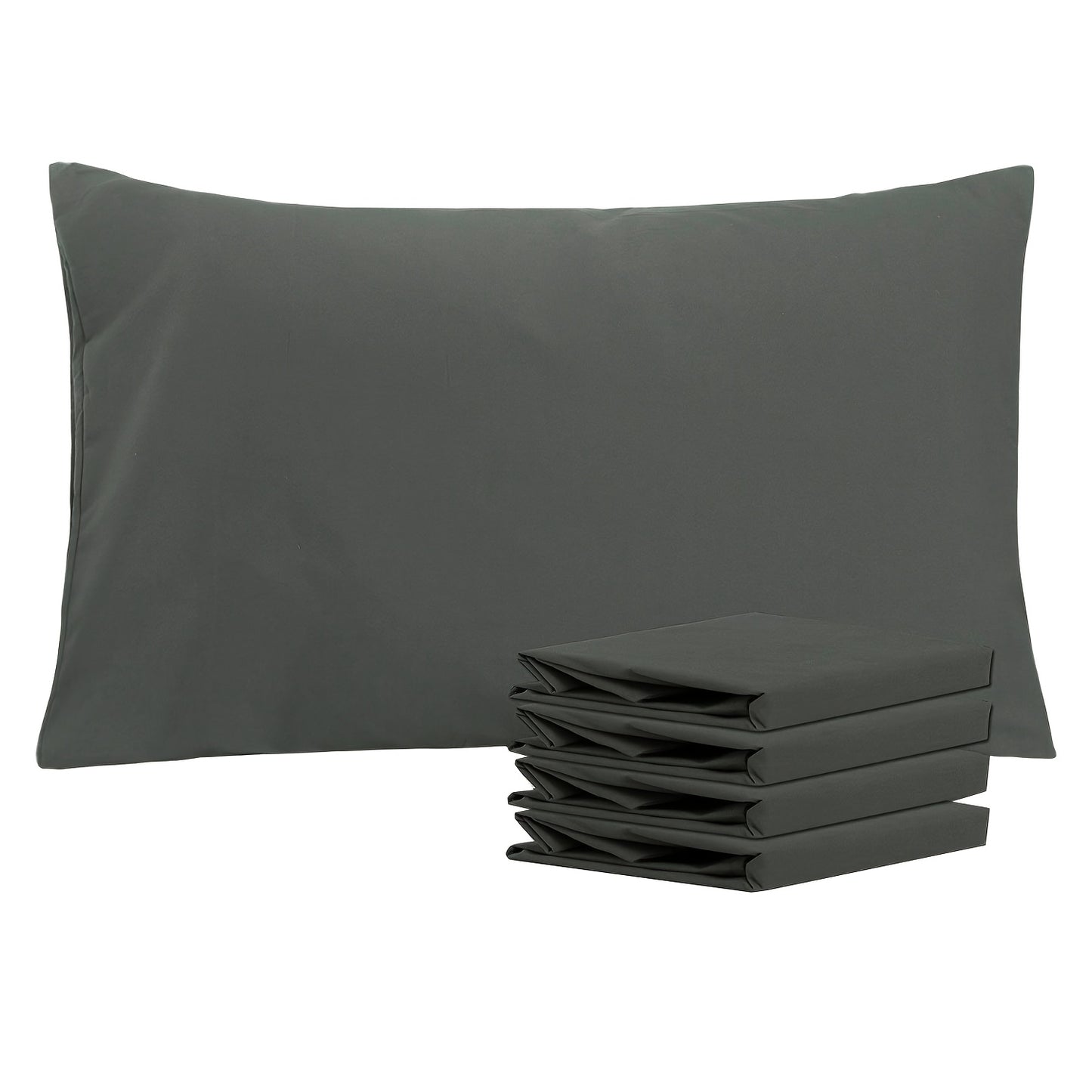 4 Pack 20x30 Brushed Microfiber Pillowcases | Envelope Closure, Soft, Wrinkle-Free, Fade-Resistant, Solid Color, Viscose Blend