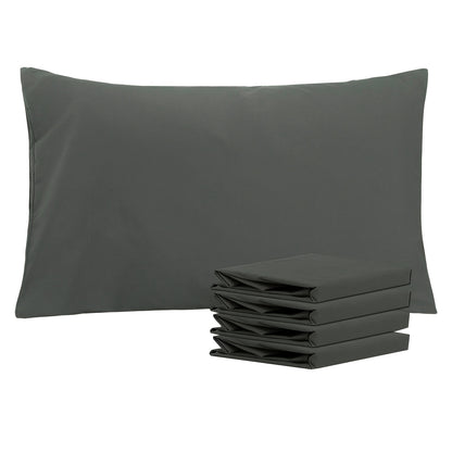 4 Pack 20x30 Brushed Microfiber Pillowcases | Envelope Closure, Soft, Wrinkle-Free, Fade-Resistant, Solid Color, Viscose Blend