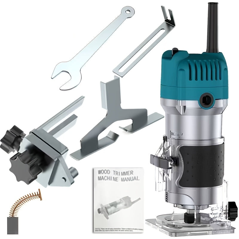 Wood Carving Machine, Trimming Machine, Wood Router, Slotting Machine, Wood Carving Machine, Drilling Machine, Electric Tools, Very Suitable for Wood Trimming, Carving, Including Milling Cutters And Wood Slotting