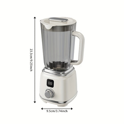 Multifunctional USB Rechargeable Juicer with Digital Display - Perfect for Smoothies, Milkshakes & Fresh Fruit Drinks - Easy to Clean, Ideal for Home, Office, Travel - Portable Mixer, Juicer for Smoothies