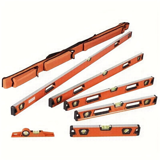 Torpedo Level Set 6-Piece Magnetic | 10/16/24/32/48/78 Inch Aluminum Alloy Bubble Level with 45/90/180 Degree Vials, Shock-Resistant, Viewing Window & Storage Bag | For Plumbing, Woodworking & Construction