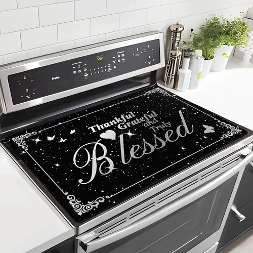 Heat-Resistant Scratch-Proof Glass Cooktop & Appliance Protector - Dishwasher/S Washer/Dryer Safe Cover, Expands Counter Space, Elegant /White Stove Cover for Ovens, Dishwashers, Washing Machines - Compatible with most Glass Surfaces