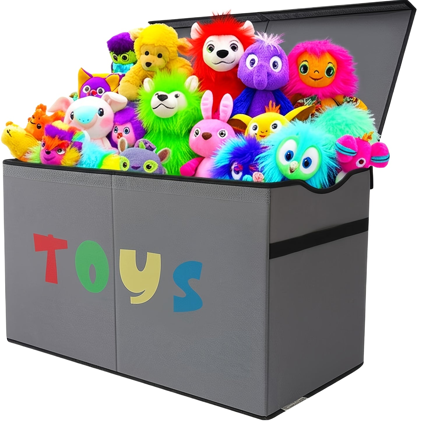 31.7gal Extra Large Box (Patents and Copyrights Pending), Collapsible Sturdy Kids Chest for Boys, Girls, Kids, Storage Organizer Bins with Lids, Box Baskets for Living Room, Bedroom, Nursery Shelf Baskets, Shelf Baskets