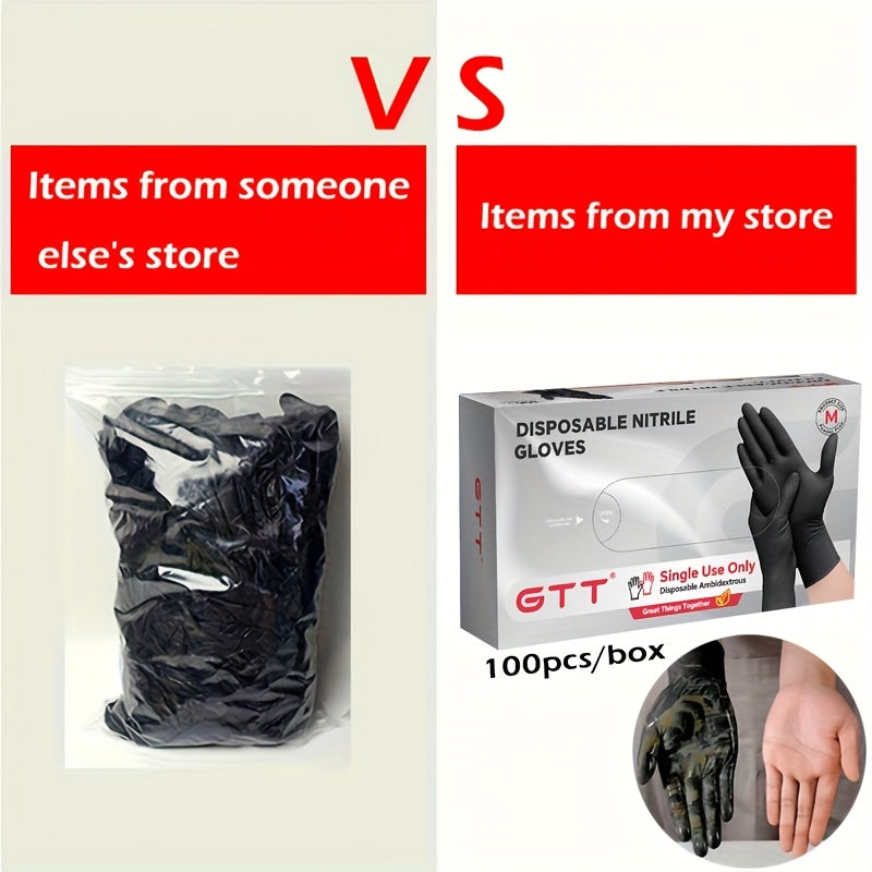 Black Nitrile Disposable Gloves, 200 Count Packaging, Flexible And Form-Fitting, Chemical, Grade -Free, Maintenance Team Use