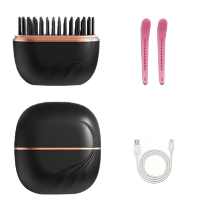 Mini Wireless Straight Hair Comb, Portable And Compact Straight Hair Comb, USB Charging Portable Straight Hair Brush, Small Hot Comb, Heat-Resistant And Lightweight Travel Style, Essential for Family And Travel, Preferred for Women'S Gifts