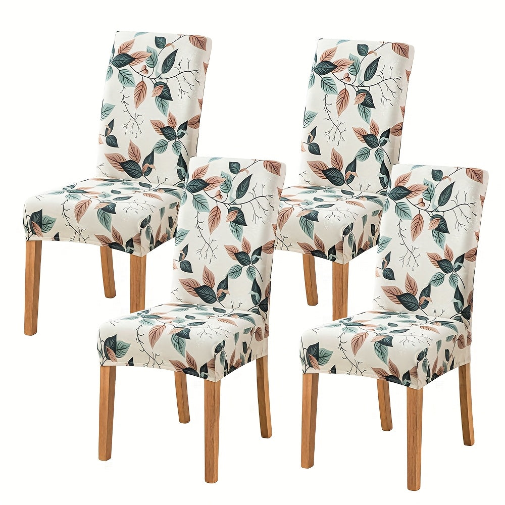 Chair Covers Slipcovers Set Of 4 And 6, Spandex Super Fit Stretch Removable Washable Kitchen Parsons Protector for Dining Room, Hotel, Ceremony