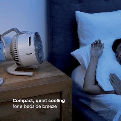 Shark FlexBreeze HydroGo Pro Portable Misting Fan - Indoor Outdoor Evaporative Mist, 5 Speeds + BreezeBoost, Corded & Cordless, 29Hr Battery, 70ft Coverage, Oscillating, Sky Color - Refurbished