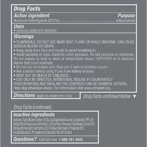 Dove Men+ Care Dry Spray Deodorant 150 mL, Each 5 Fl Oz (Pack of 6) Total 30 Fl Oz (Scents May Vary)