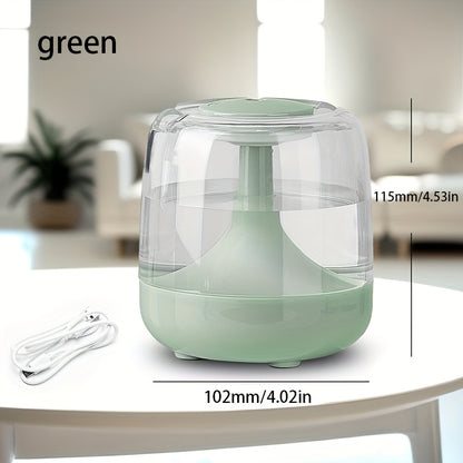 Silent USB Powered Home Humidifier with Seven Color Night Lights, Double Haze, Visible Water Level, 26dB Noise, Long-lasting 24-hour Run - Ideal for Living Room, Bedroom, Office - Perfect Birthday or Christmas Gift, Humidification, More