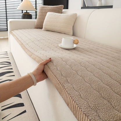 Bohemian Style Thickened Plush Sofa Cover - Machine Washable, Pet Friendly, Non-slip Sofa Cover, Suitable for Living Room, Bedroom, Office Decoration, Comfortable Sofa