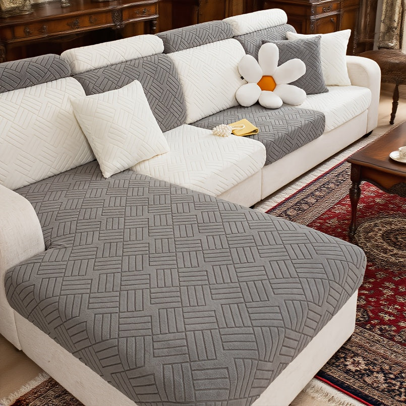 1pc Elastic Four Seasons Universal Sofa Cover, Armrest Cover, Stretch Sofa SlipcoversPet Friendly, Style, Non-slip, Suitable for Living Room Sofa, Home Decoration Protective Cover Can Be Machine Washable Local Warehouse Send Out Goods