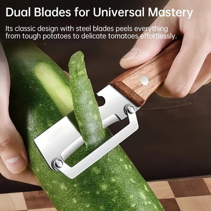 3pcs Multi-Functional Peeler Set, Thickened Stainless Steel Edge, Soft And Hard Skin Can Be Peeled, Potato, Carrot, Tomato Fruit And Vegetable Peeler, Kitchen Peeling Artifact, a Must for Portable Home Travel