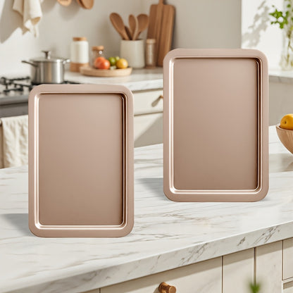 2/6/7/8/12/16/18pcs Non-Stick Baking Pan Set for Kitchen Oven, Baking Set with Round/Square Cake Pans, Bread Bags, Muffin Cups, Pizza Pan, Bread Scraper, Whisk, Spatula, Wire Rack, Measuring Spoon, Muffin Pan, Bread Pan, Baking Sheet, Cookie Sheet