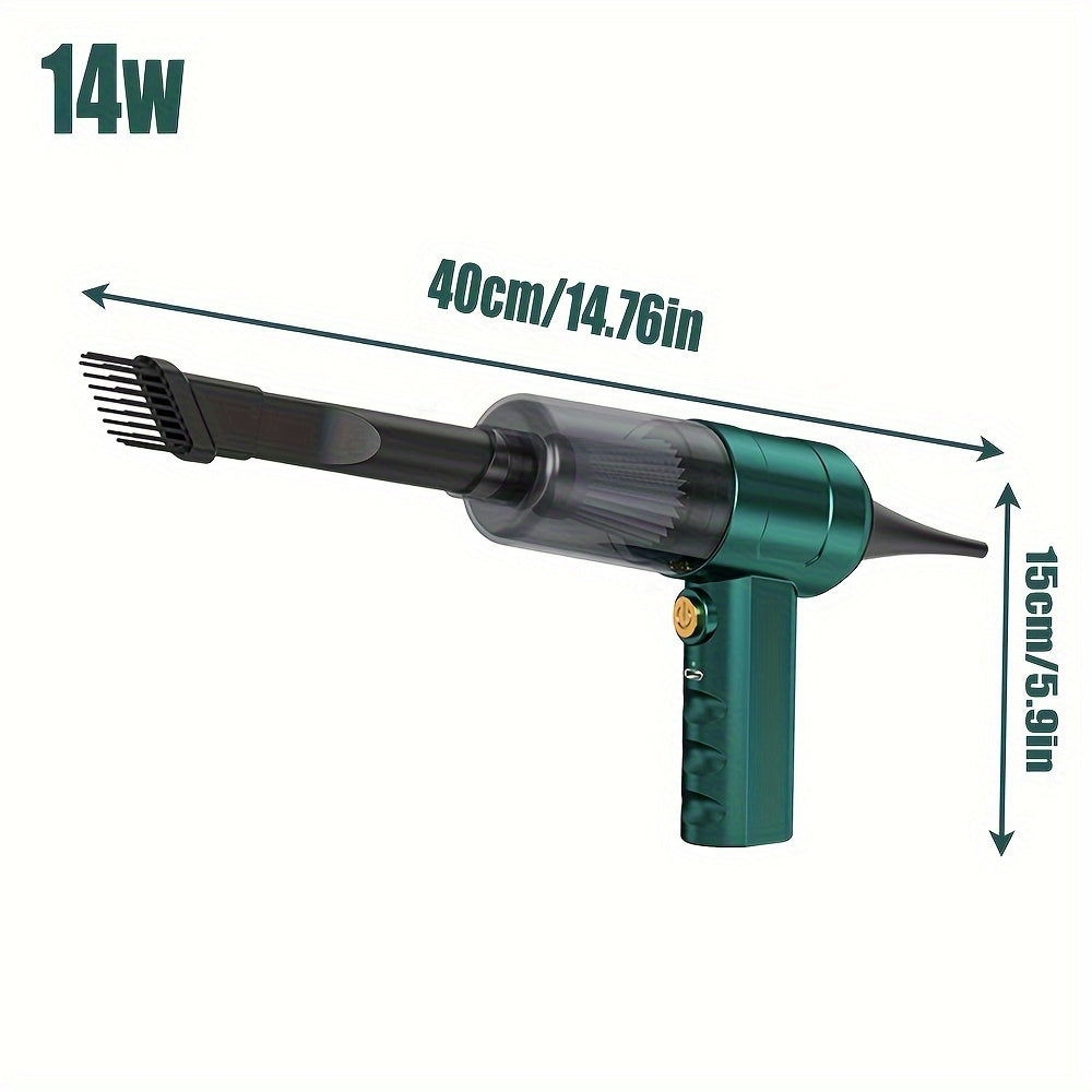 Mini Handheld Vacuum Cordless, Car Vacuum Cleaner Portable Rechargeable 4In 1 Dust Buster & Air Blower & Hand Pump, Hand Vacuum for Keyboard, Inflate/Deflate