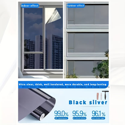 Large Privacy Film For Windows One-way Window Film, Protect Privacy, Suitable For Home for windows, Reflectors, Sun Protection, Heat Insulation And Protection