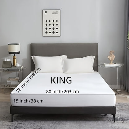 2 Pack Waterproof Mattress Protector-Soft Microfiber Terry Mattress Cover, Noiseless And Washable Mattress Bed Cover, Fitted 8"-14" Deep Pocket