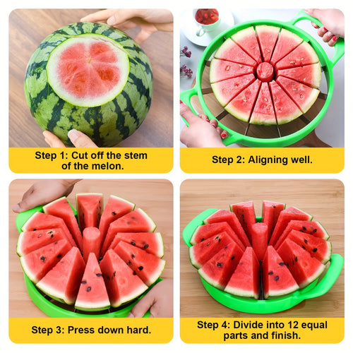 1pc of Stainless Steel Watermelon Cutter - a Creative Reusable Fruit Separator, a Must-Have Kitchen for Easy Slicing