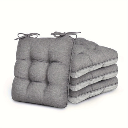 New Year 4/8pcs Memory Foam Chair Cushions, M L Size Available, Outdoor/Indoor Chair Pads for Dining Chairs 4/8 Pack, Seat Cushions for Kitchen, Dining Room, Office, Patio Chair