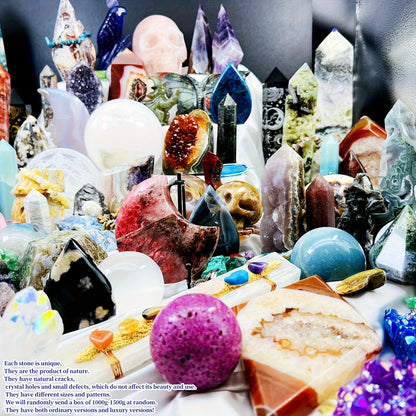 Random Bohemian Style Luxury Crystal Collector Box - Romantic Home Decor Gift Set for Christmas, Valentine's Day, Mother's Day And Graduation.Crystal Collection, Perfect for Home Decor And Unique Holiday Gift, Crystal Gift for Parents And Friends