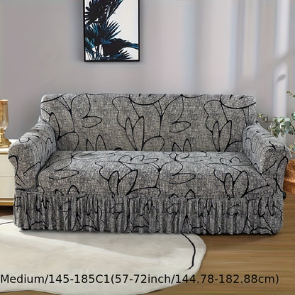 1pc Elastic Printed Sofa Slippers Skirt Sofa Cover Sofa Cover Four Seasons Universal Furniture Protective Cover Bedroom Office Living Room Home Decoration