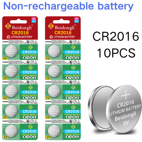 CR2016 Battery 3V Lithium Coin Cell 20 Pack Non-Rechargeable Long-Lasting for Car Key Fob Remote Control Watch Calculator Hearing Aid Small Electronics