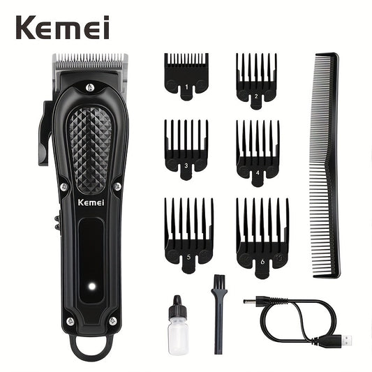 [Ideal Barber Gift] Kemei 1071 Professional Cordless Hair Shears With USB, Portable Hair Shears Suitable For Barbers - Ideal Barber Gift, & Precise For Salon, Spa, Travel