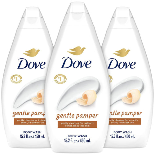3 Pack Dove Body Wash Gentle Pamper 450 ml 15.2 oz