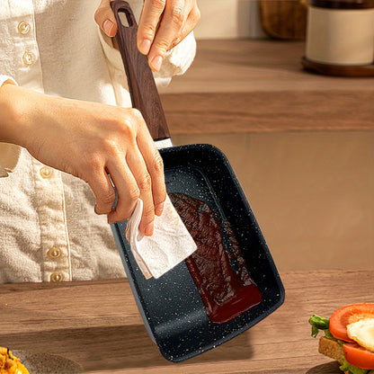 Japanese Nonstick Egg Frying Pan for Making Tamagoyaki, Rectangular Shape Ideal for Omelettes And Rolls. Suitable for Induction And Halogen Stoves, Dishwasher Safe, And Designed for Stovetop Use. Ergonomically Crafted And Built to Last