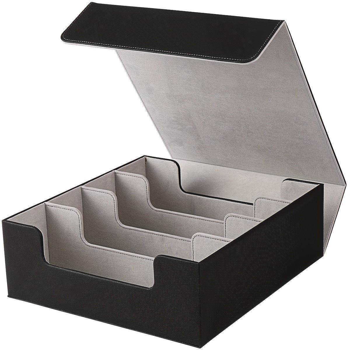 Four Row Card Box, Equipped with 24 Color Cards And 4 Card Sleeves; 4 Grid Boards, Capable of Holding Over 3000 Cards, Magnetically Sealed, Beautifully Packaged, Suitable for Gifting to Friends, Family, And Exquisite Gifts