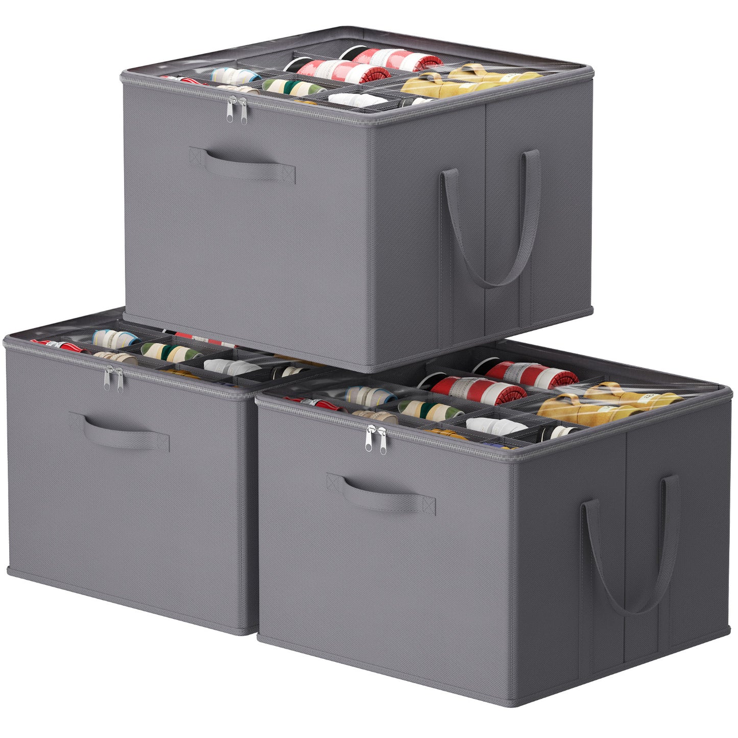 Large Shoe Box Storage Containers with Clear Cover and Reinforced Handles, Open Storage Bins,Shoe Storage Organizer for Closet, Fits 12-16 Pairs, Foldable Storage Bins Fit for Boots Heels Sneakers, 1/2/3 Pack