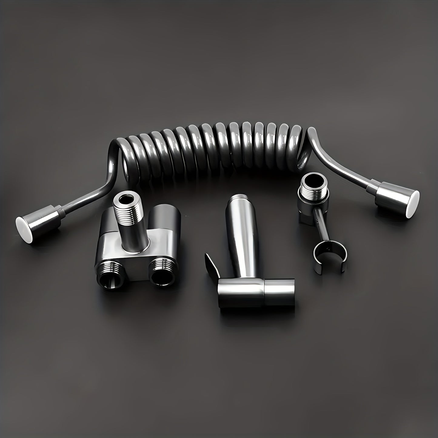 1pc Toilet Spray Gun Companion One in Two Out Function Outlet Angle Valve Toilet Woman Washing Machine Booster Spray Gun Household Angle Valve Flusher