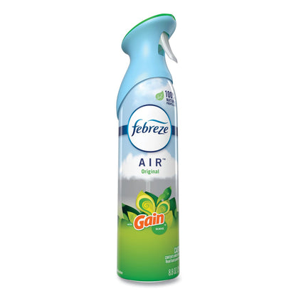 Febreze AIR, Gain Original, 8.8 oz Aerosol Spray Bottles, 6 Bottles per Carton, Sold as 1 Carton