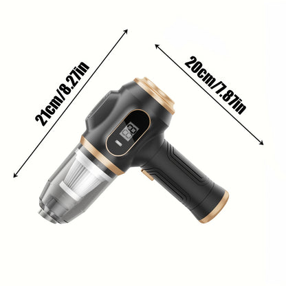 Portable Car Vacuum Cordless Mini Handheld Vacuums Cleaner Rechargeable with LCD Display And Multi-Nozzles, High Power Hand Held Cleaners for Car, Home, Office, Sofa, Pet Hair, Keyboard
