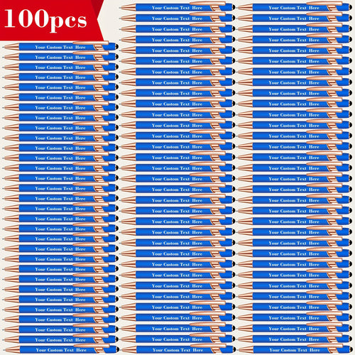 100pcs Custom Engraved Luxury Tactile Ballpoint Pen Set, Metal-Shaft Custom Pen - Personalized Writing Instrument, Perfect Choice for Anniversary, School Supplies, Christmas, Birthday, Graduation Season Gifts, And Party Favors