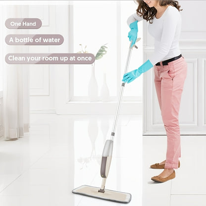 Spray Mop And Three Washable Pads. Water-Spraying Flat Mop. Mops for Floor Cleaning. Dry And Wet Dual-Purpose. Household Floor Mop. for Floor Cleaning. Suitable for Hardwood, Laminate, Tiles, Ceramics