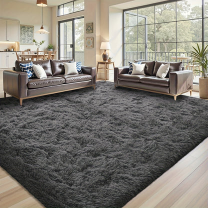 Soft Plush Area Rugs Non-slip Fuzzy Plush Soft Shaggy Bedside Rug Tie-Dyed Living Room Carpet Teen Dorm Home DecorPet Friendly Bedroom Living Room Nursery Room Rug Home Decor Room Decor