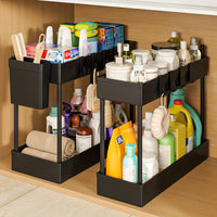 Black without drawer 2PCS