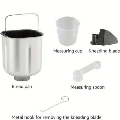 [12-IN-1 Bread Maker] Bread Machine, 2LB 12-IN-1 Bread Maker, Gluten-Free Setting, Nonstick Pan, 2 Loaf Sizes, 13H Reserve & 1H Keep Warm (White)