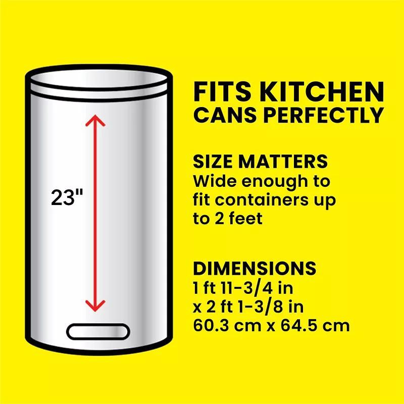160 ct./13 gal - Premium Tall Kitchen Drawstring Trash Bags - Fragrance Free With Free Wet Wipes