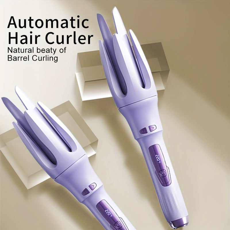 One Button Electric Rotary Hair Curler, Anti-winding And Anti-scalding Design, 9 Speed Intelligent Temperature Adjustment, Portable Heated Hair Curler, LED Display, Travel Home Must Be Suitable for Women, Mother's Day, Birthday And Christmas Gifts
