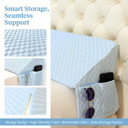 Bed Wedge Pillow - Bed Gap Filler Mattress Wedge Headboard Pillow Close The Gap 0-7" Between Your Headboard And Mattress Or Wall for Sleeping Backrest Pillow