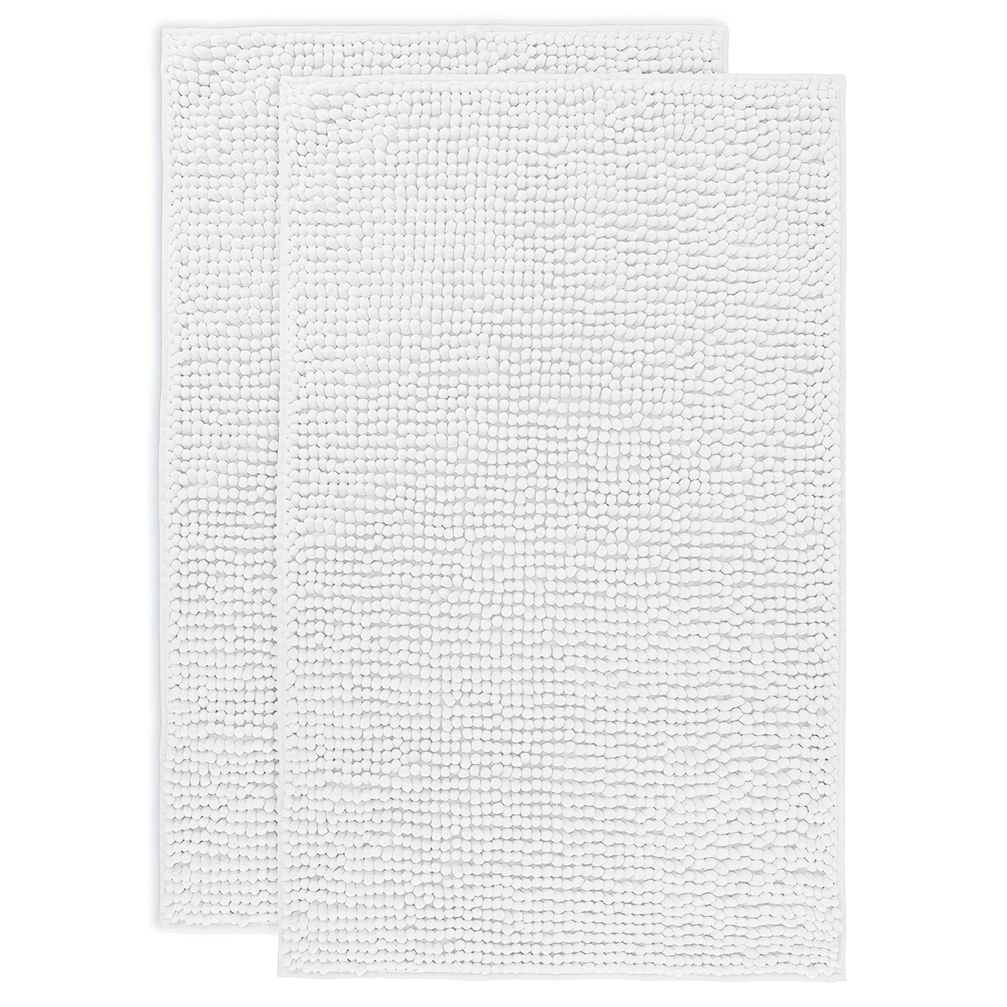 Chenille Bathroom Rug Extra Soft Absorbent Bath Mats for Bathroom Floor, Water Absorbent, Machine Washable