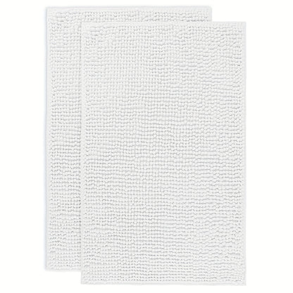 Chenille Bathroom Rug Extra Soft Absorbent Bath Mats for Bathroom Floor, Water Absorbent, Machine Washable