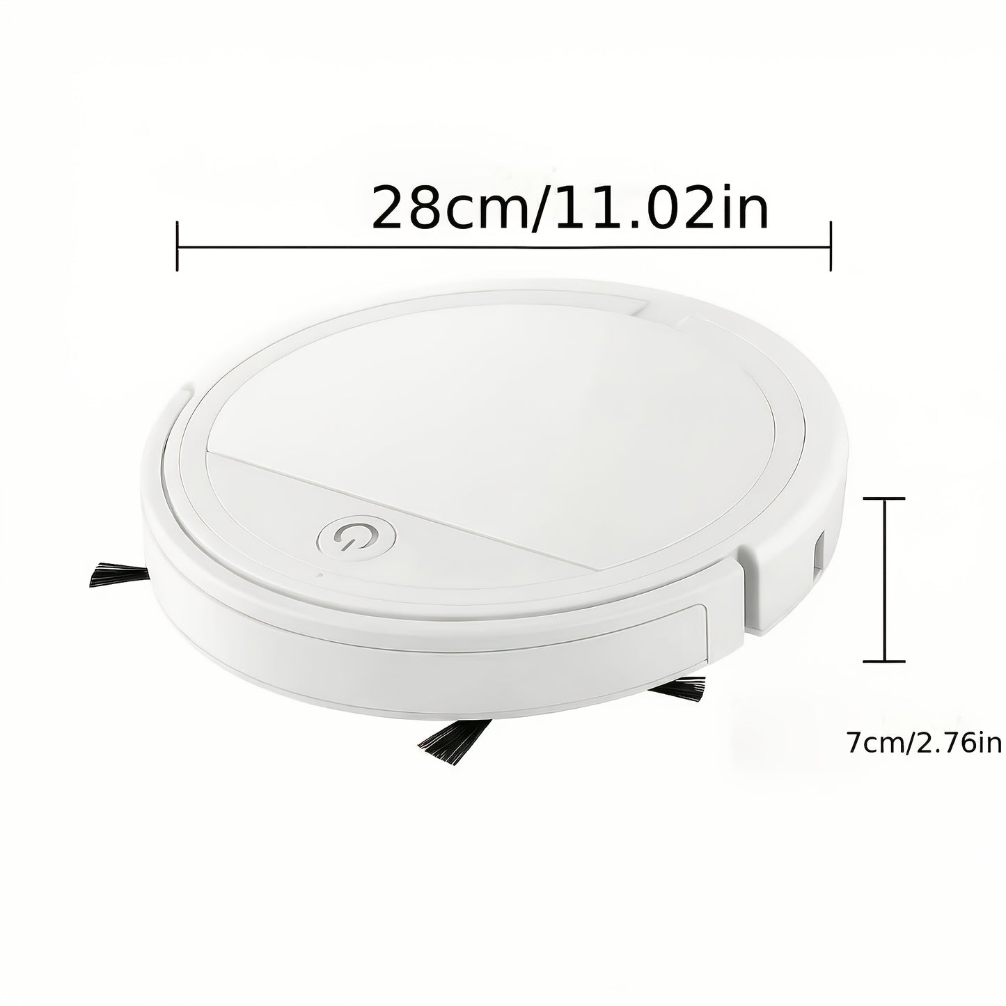 Multifunctional Robot Vacuum Cleaner, Ideal for Floor Cleaning, Pet Hair Removal, And Paper Debris, with 2000Pa Strong Suction And 150 Minutes of Life for