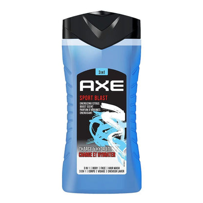 3 Pack Axe Body Wash Sport Blast 250 ml