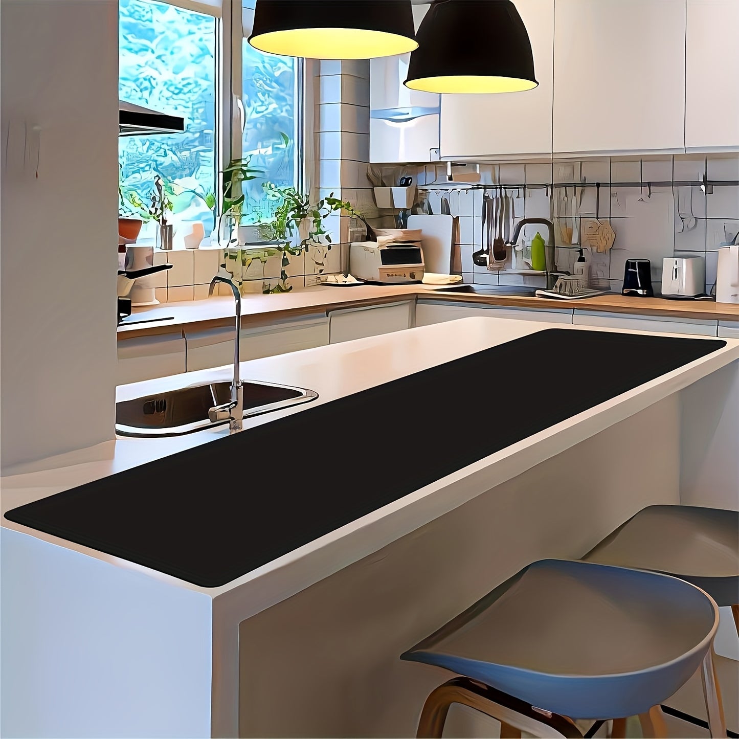 Extra Large Silicone Mat, Silicone Mats for Kitchen Counter, Nonslip Heat Resistant Mat, Multipurpose Countertop Protector, Nonstick Waterproof Craft Mat Table Placemat