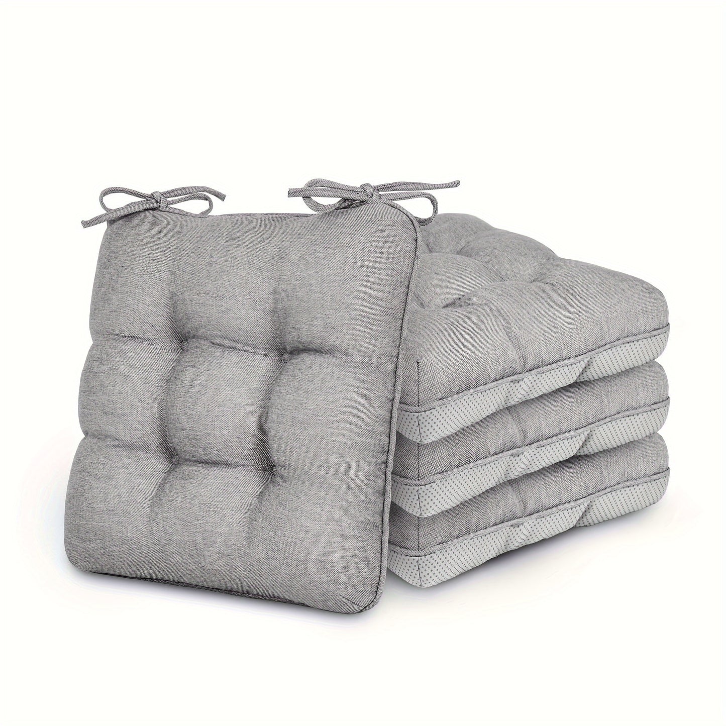 New Year 4/8pcs Memory Foam Chair Cushions, M L Size Available, Outdoor/Indoor Chair Pads for Dining Chairs 4/8 Pack, Seat Cushions for Kitchen, Dining Room, Office, Patio Chair